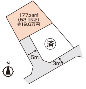 岡山市北区一宮　土地　1051.6万円　サバイズ